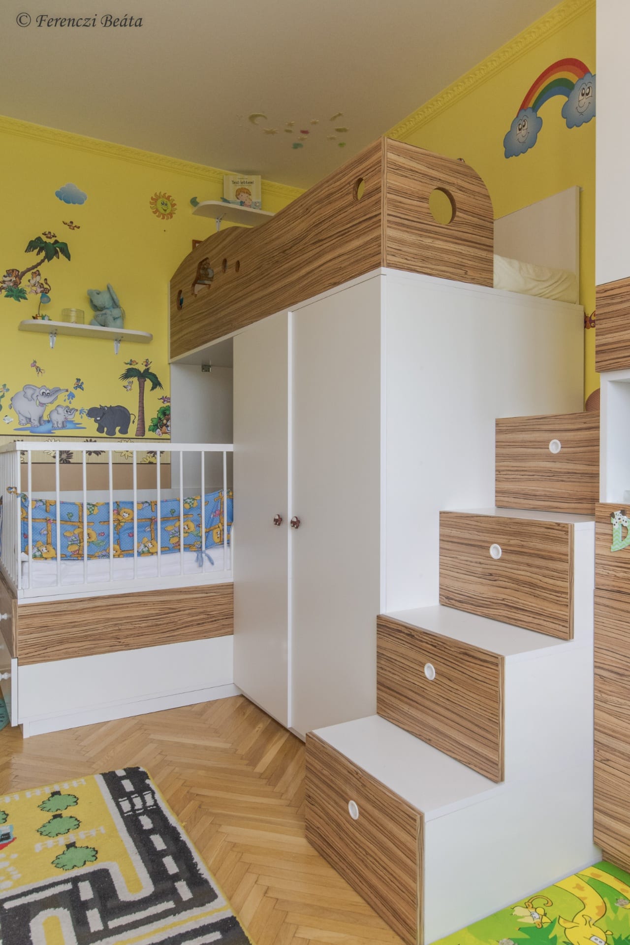 Egyedi gyerekbútor tervezés - Szalontai Kata lakberendező